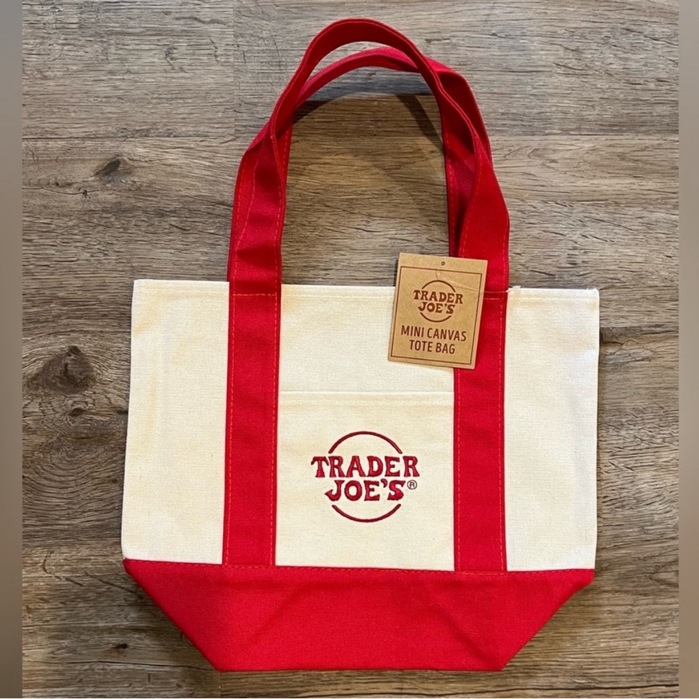 Trader Joe’s mini tote red